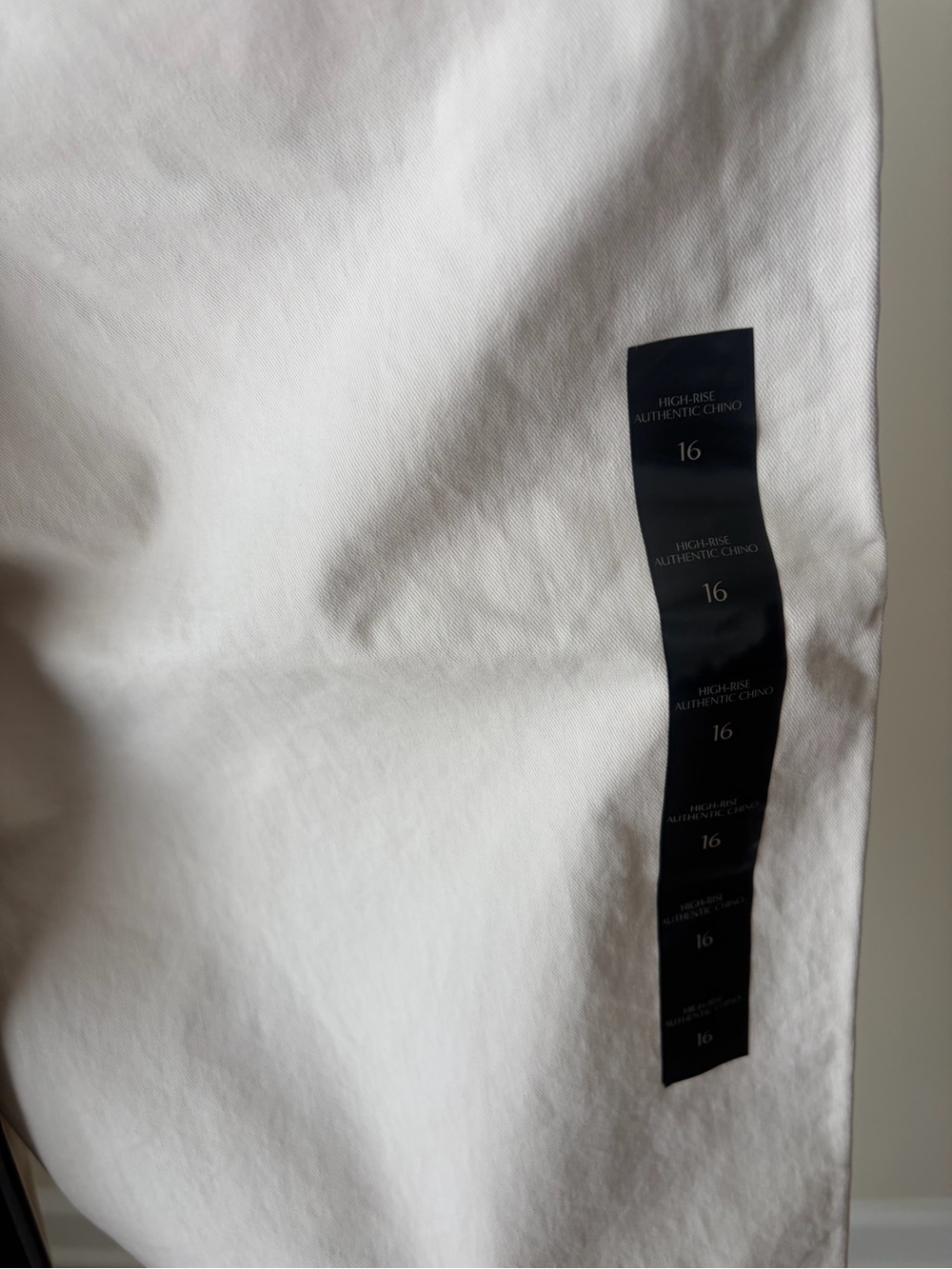 NWT Banana Republic High-Rise Authentic White Chino Pants Sz 16 - Picture 4 of 9